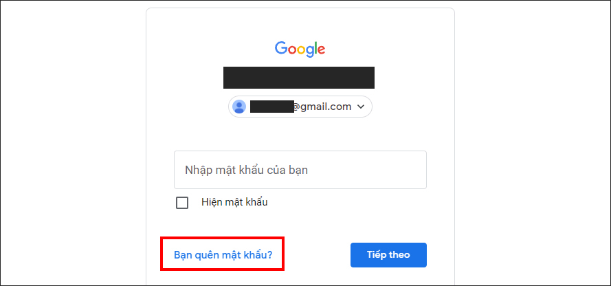 Cách Lấy Lại Mật Khẩu Google Bằng Số Điện Thoại Hoặc Email Dự Phòng