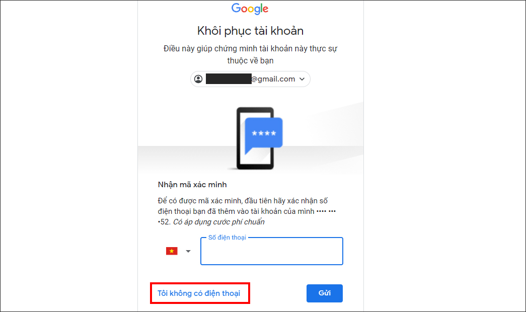 Cách Lấy Lại Mật Khẩu Google Bằng Số Điện Thoại Hoặc Email Dự Phòng