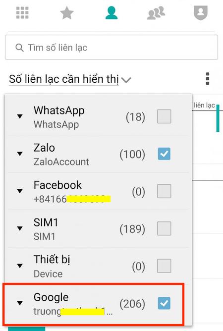 Cách lấy danh bạ từ Gmail trên máy Android