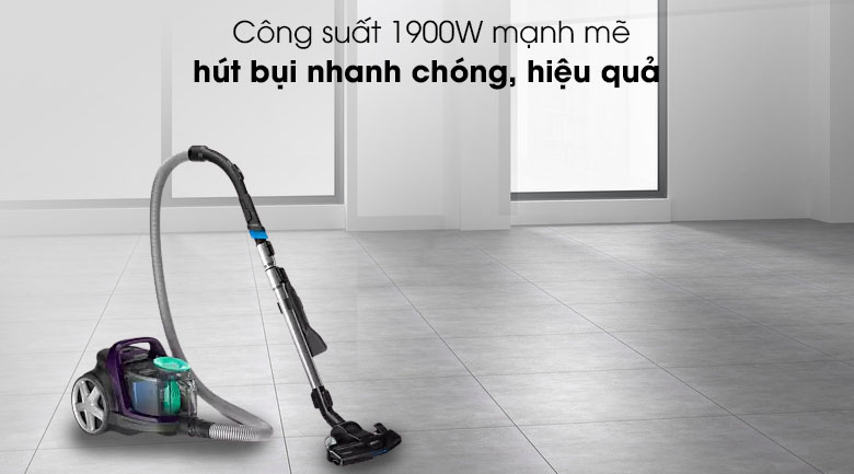 Máy hút bụi Philips của nước nào? Có tốt không? > Máy hút bụi Philips trang bị công suất hút bụi mạnh mẽ