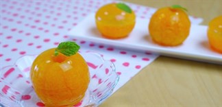 Cách làm rau câu quả quýt cực xinh