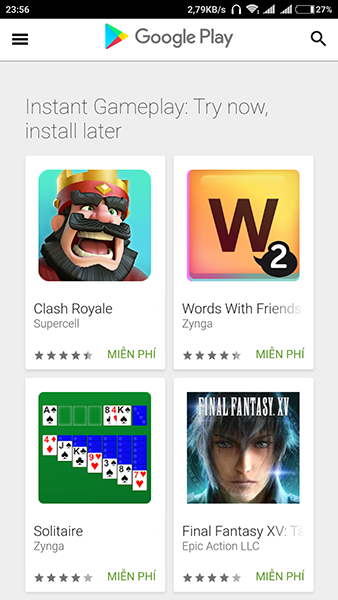Google Play Instant