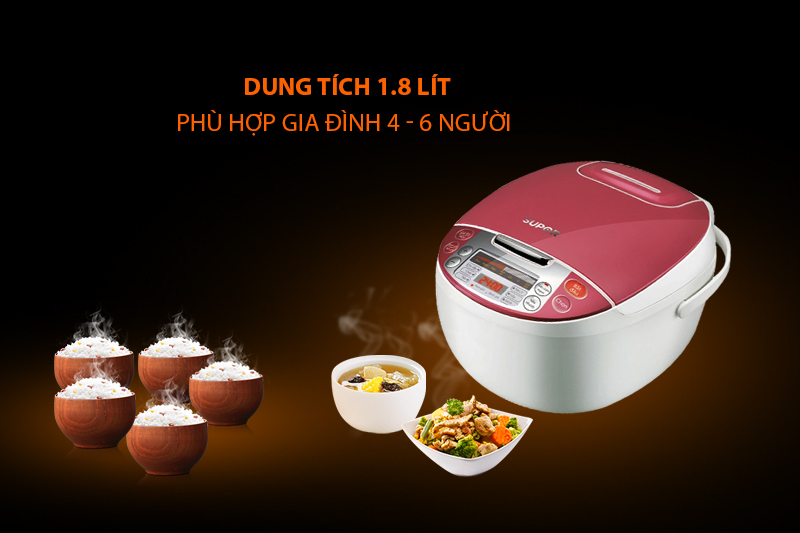 Nồi cơm điện tử Supor 1.8 lít CFXB50FC29VN-75