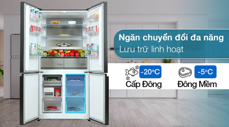 Các công nghệ nổi bật trên tủ lạnh Beko > Ngăn chuyển đổi nhiệt độ linh hoạt