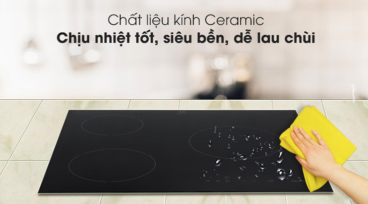 Chất liệu mặt kính Ceramic bền bỉ