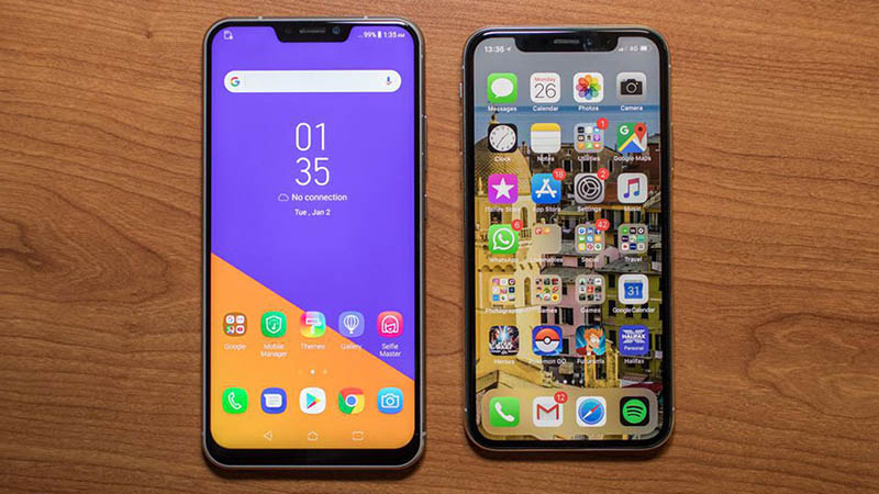 iPhone X vs ZenFone 5 iPhone X vs ZenFone 5