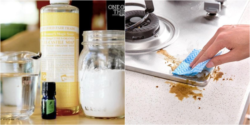 Nước lau bếp với baking soda Nước lau bếp với baking soda