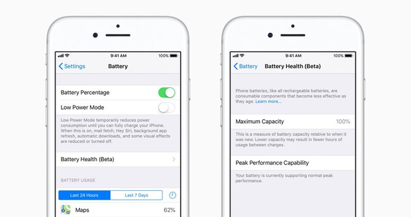 Tính năng Battery Health iOS Tính năng Battery Health iOS