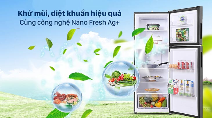 Tủ lạnh Aqua trang bị công nghệ Nano Fresh Ag+ diệt khuẩn