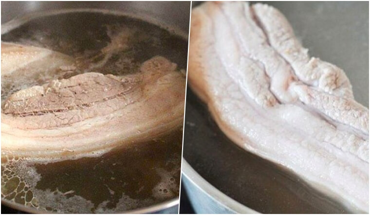 Nên luộc thịt bằng nước sôi hay nước lạnh?