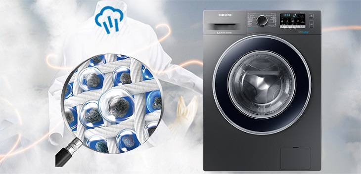 Công nghệ giặt hơi nước STEAM trên máy giặt Samsung