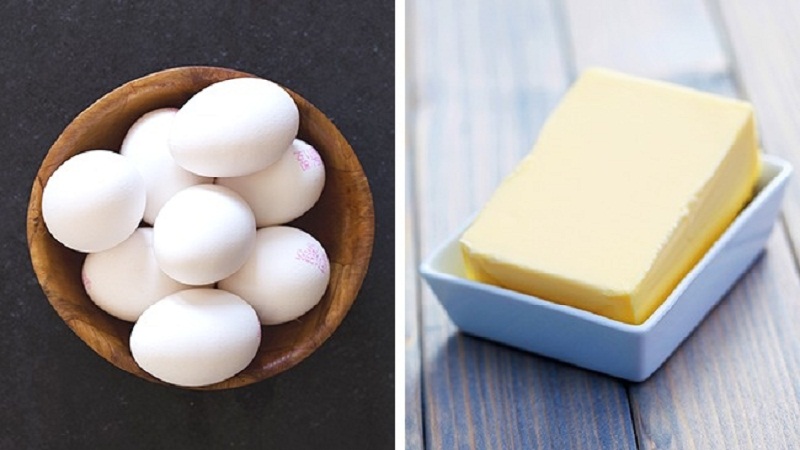 Lấy bơ và trứng ra khỏi tủ lạnh và để chúng trong nhiệt độ phòng qua đêm