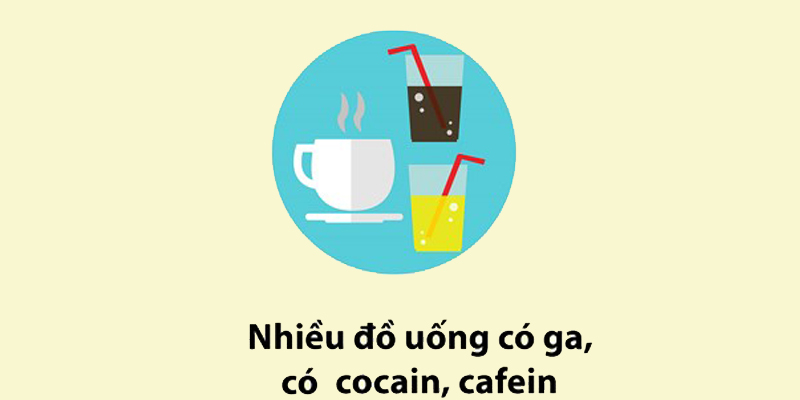 Đồ uống có gas, cocain, caffein