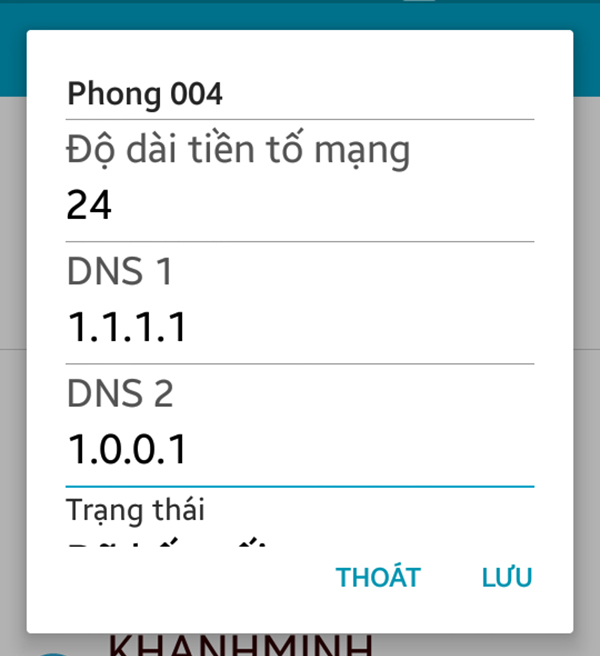 Tăng tốc độ mạng trên Android bằng DNS CloudFlare, Google