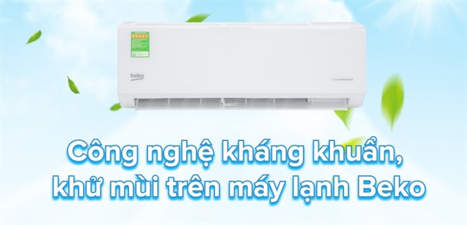 Công nghệ kháng khuẩn khử mùi trên điều hòa Beko