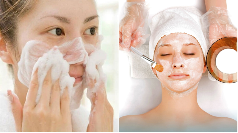 Bạn nên rửa sạch mặt trước khi thoa hỗn hợp lên da