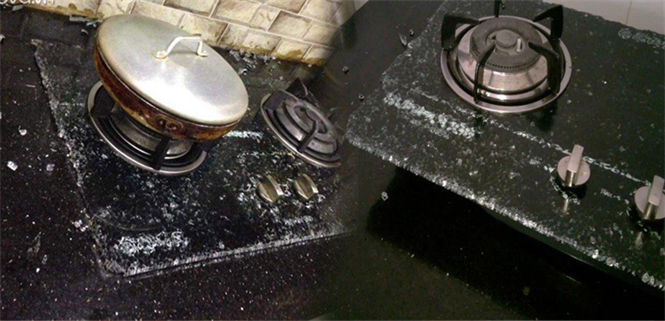 Thực hư chuyện kính cường lực bếp ga nổ tung vì đặt nồi nóng lên trên?