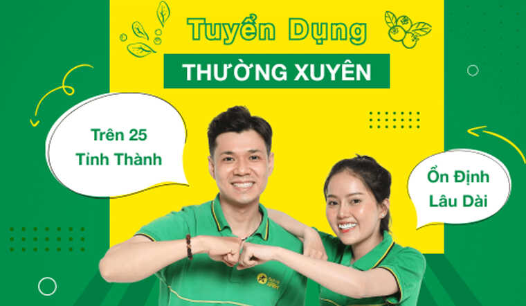 Bách hóa XANH tuyển dụng số lượng lớn 
