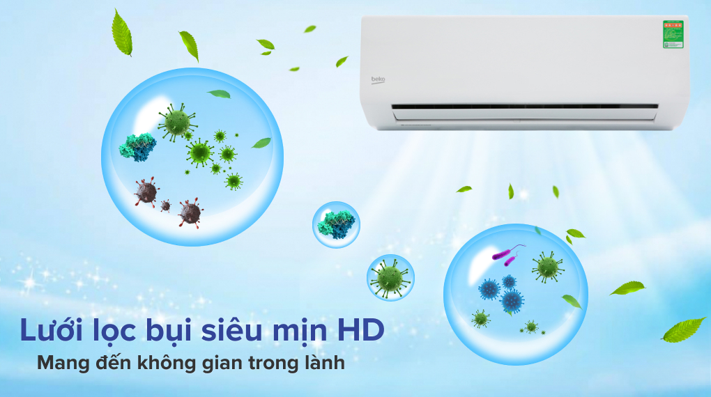 Các công nghệ nổi bật của máy lạnh Beko - Lưới lọc HD
