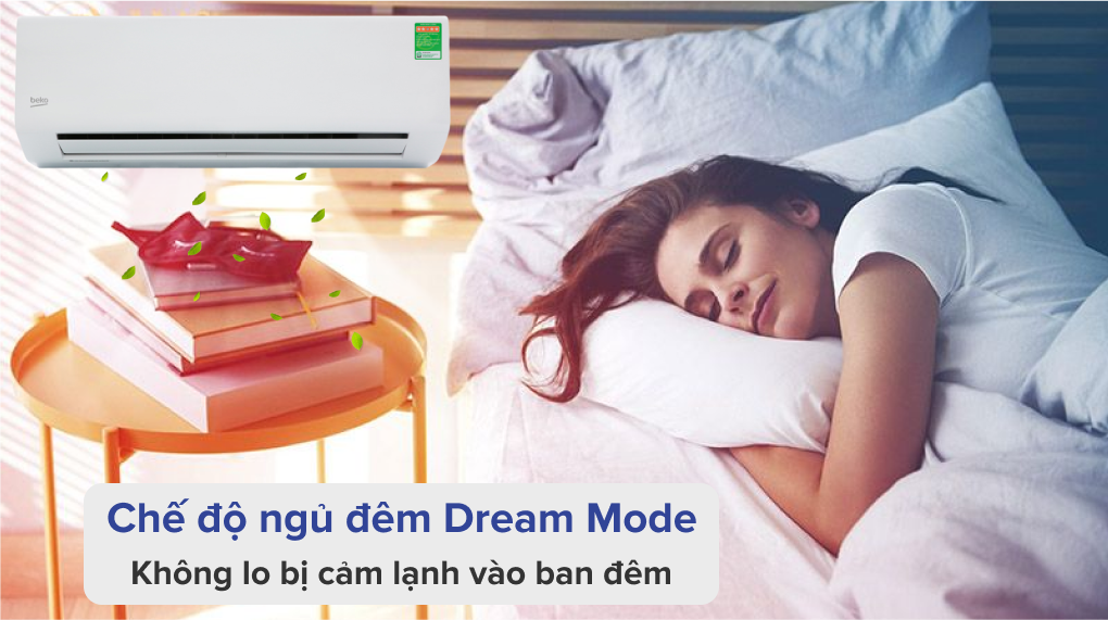 Các công nghệ nổi bật của máy lạnh Beko - CHế độ ngủ đêm Dream Mode