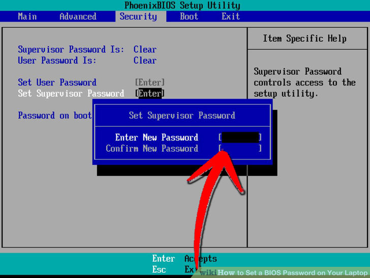 Hướng dẫn cài đặt mật khẩu BIOS