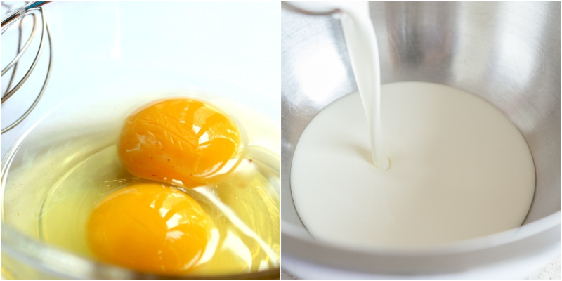  Nên tăng tỉ lệ lòng đỏ trứng thành 100ml whipping cream và 1,5 lòng đỏ trứng
