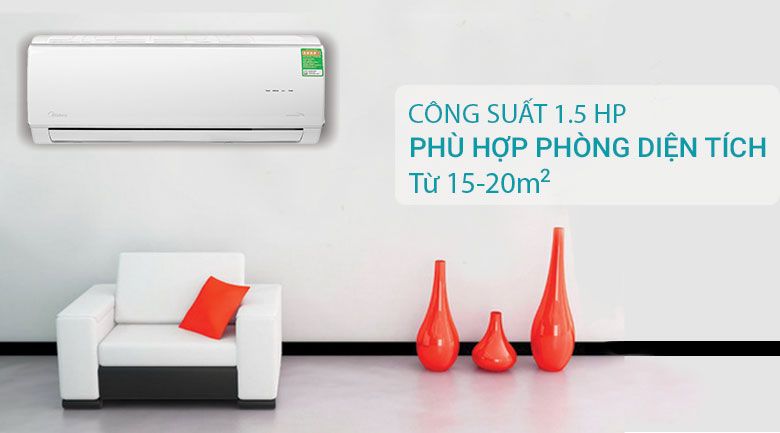 Máy lạnh Midea Inverter 1.5 HP MSAFA-13CRDN8