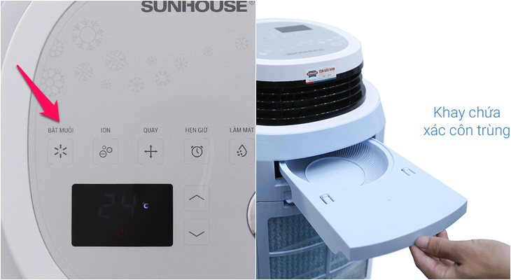 Hướng dẫn sử dụng quạt điều hòa Sunhouse SHD7718 > Chế độ thường