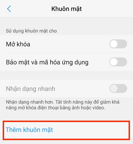 Thiết lập mở khóa khuôn mặt cho siêu phẩm tầm trung Vivo V9