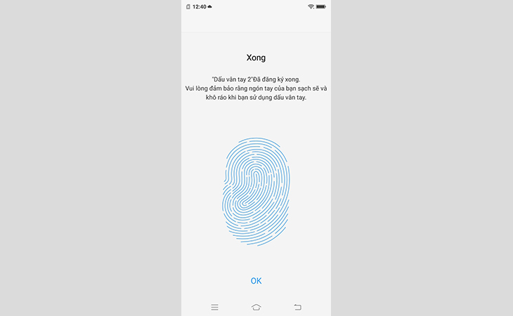 Hướng dẫn cài đặt mở khóa bằng vân tay Vivo V9