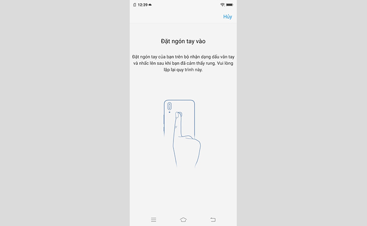 Hướng dẫn cài đặt mở khóa bằng vân tay Vivo V9