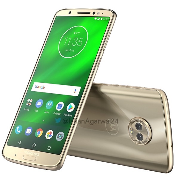 Hình ảnh rò rỉ về thiết kế của Moto G6 Plus