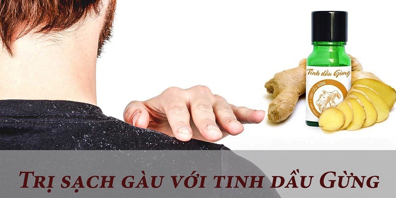 Gừng được ứng dụng trong làm sạch gàu trên da đầu.