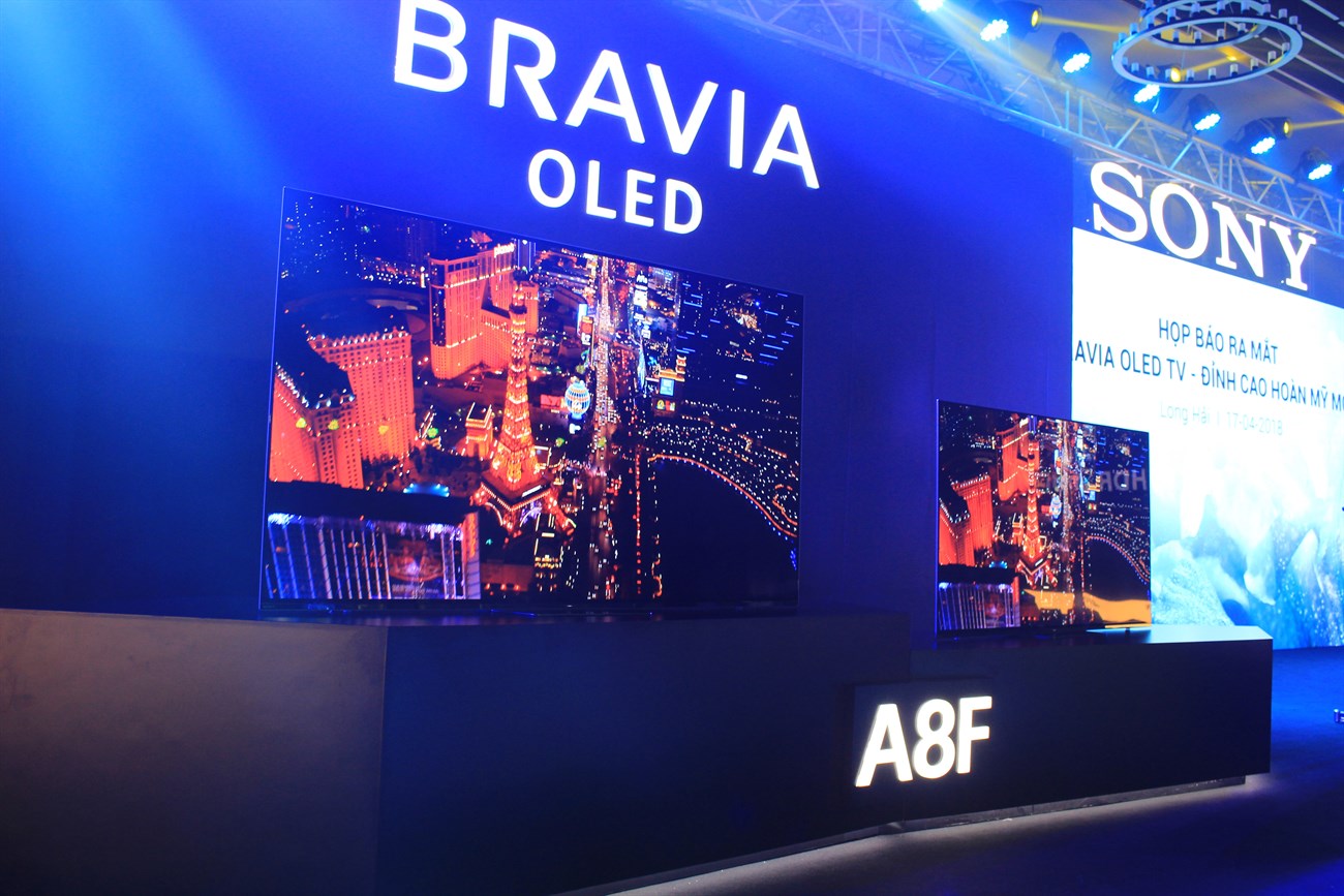 Sony trình làng bộ đôi tivi A8F và X9000F, đón đầu xu thế tivi màn hình rộng cao cấp ngày càng phổ biến > tivi Sony OLED A8F 2018