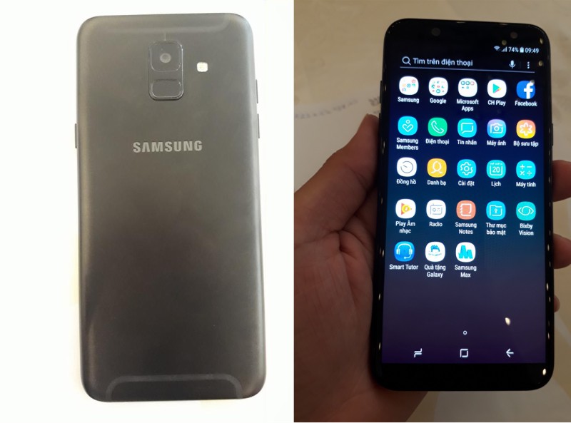 Hình ảnh được cho là Galaxy A6 (2018) do khách hàng Le Nhut chia s