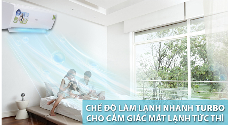 Chế độ làm lạnh nhanh mang đến cảm giác mát lạnh tức thì