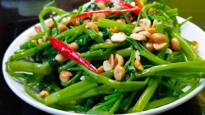 Water spinach salad