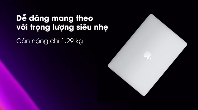 Laptop Apple MacBook Air M1 2020 có thiết kế mỏng, nhẹ