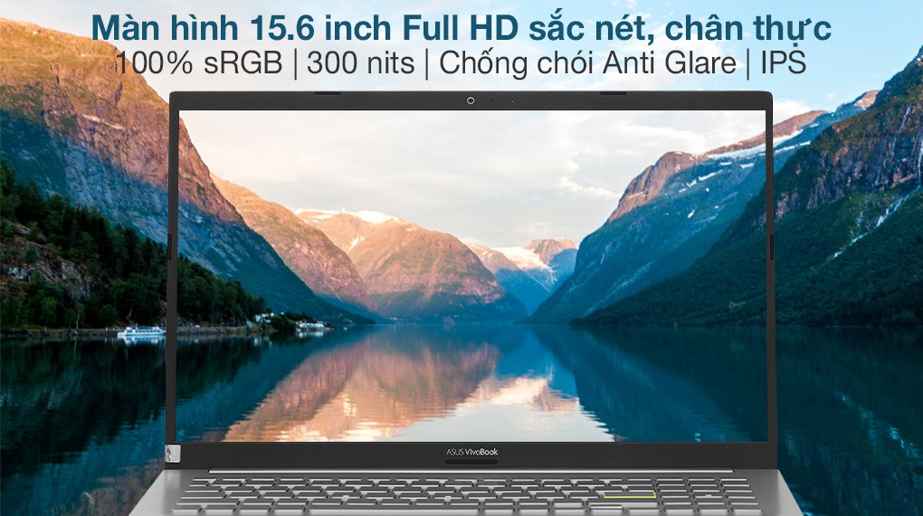 Laptop Asus VivoBook A515EA i3 với màn hình FullHD sắc nét