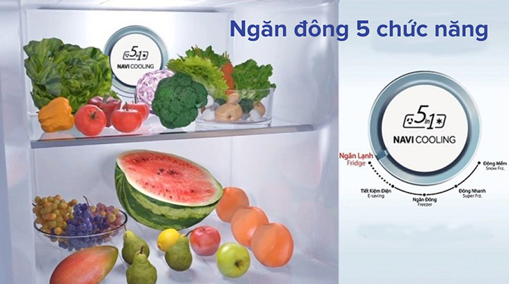 Ngăn đông 5 chức năng tiện lợi