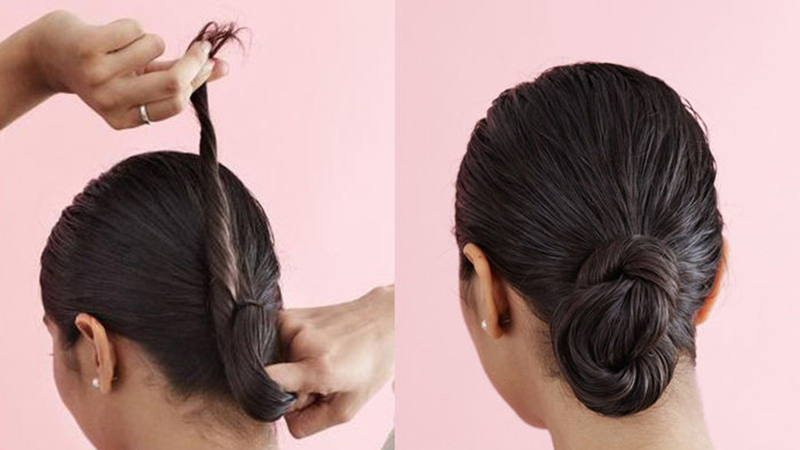 Cách buộc tóc: \