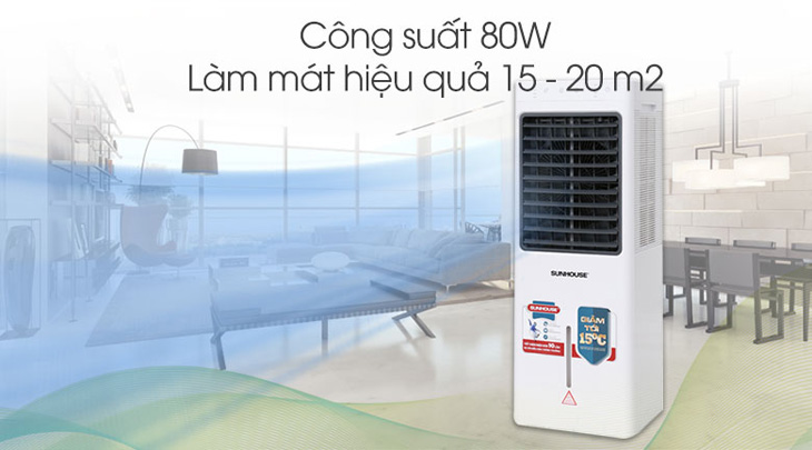 Công suất vừa đủ dùng cho không gian gia đình