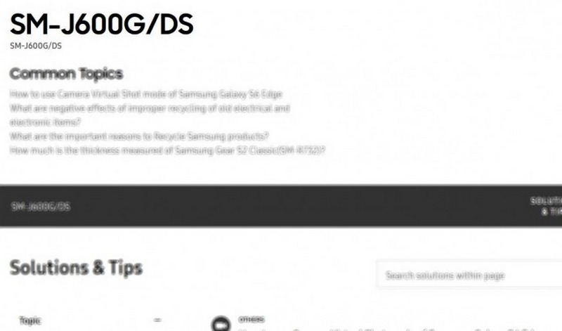 Galaxy J6 báº¥t ngá» cÃ³ máº·t trÃªn trang web Samsung