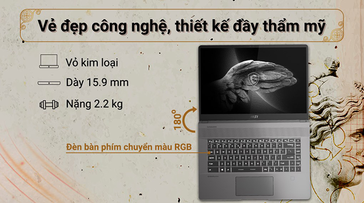 Chọn laptop có thiết kế mỏng nhẹ, nhỏ gọn, hiện đại và sang trọng