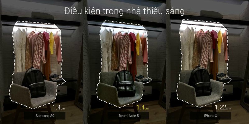 So sánh với Samsung Galaxy S9 và iPhone X So sánh với Samsung Galaxy S9 và iPhone X