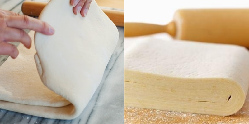 Roll and refrigerate the dough to make it easier to laminate