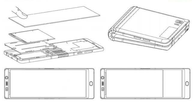 Rò rỉ hình ảnh chiếc điện thoại gập màn hình độc đáo của Samsung