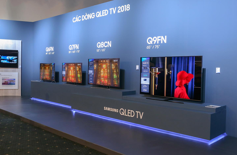 Tổng quan các dòng tivi Samsung 2018 > Các dòng tivi QLED Samsung năm 2018