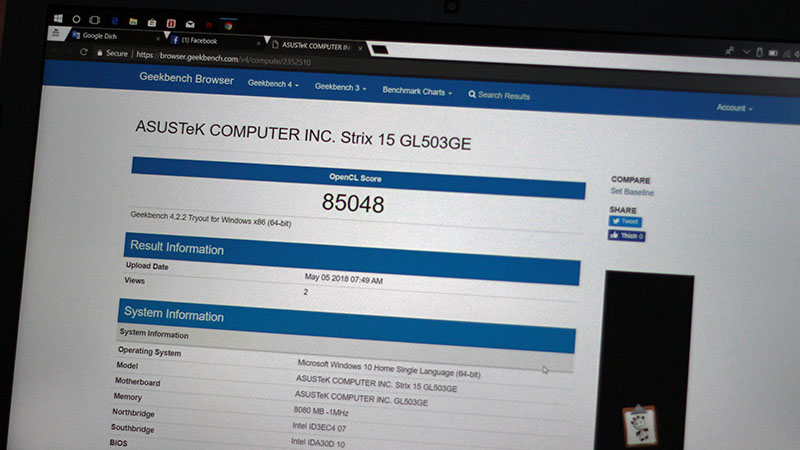 Đánh giá Asus ROG Strix SCAR