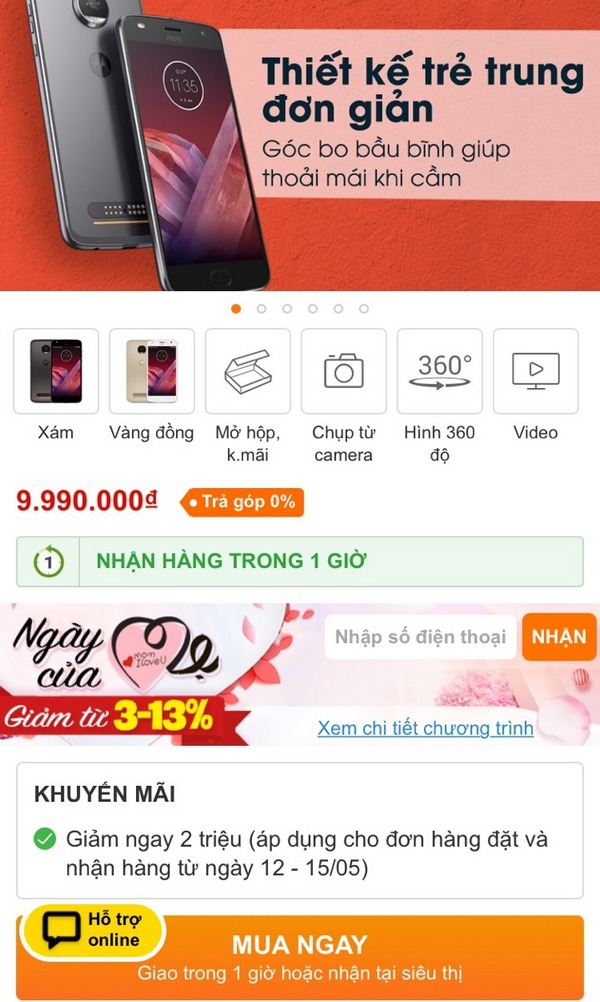 Nhiều mẫu smartphone Motorola đang được giảm giá sốc 20% Nhiều mẫu smartphone Motorola đang được giảm giá sốc 20%